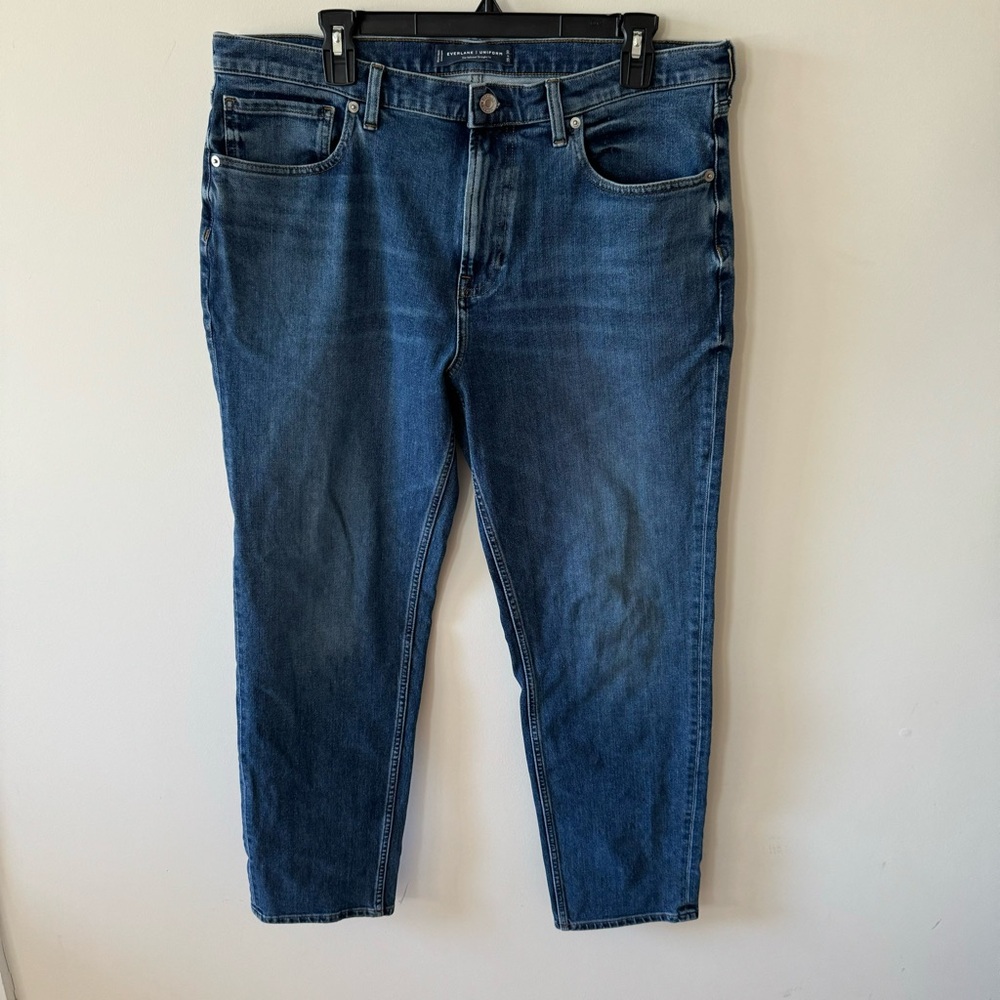 Everlane Uniform The Relax Straight Fit Jeans Men's 35x30 Blue Denim